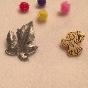 Cute pins angel and 🍁